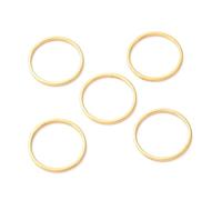 Elecrelive 30Pcs Round Earring Beading Hoop Stainless Steel Open Bezel Connector Charms 15.5mm Circle Link Rings for Necklace Bracelet Earring Crafts Supplies