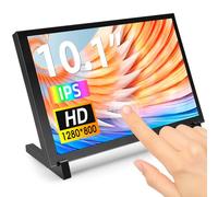 ELECROW 10.1" Portable Touchscreen Monitor for Raspberry Pi 5/4 & PC | 1280x800 IPS mini monitor, plug-and-play HDMI+USB Touch Screen Monitor for Raspberry Pi 3/2/Zero/Jetson Nano & Wind 11/10/8/7