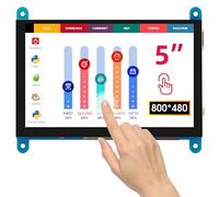 ELECROW 5 Inch Touchscreen Monitor, 800x480 TFT Small Monitor for Raspberry Pi 5/4/3/Jetson Nano, Raspberry Pi Screen HDMI Mini Secondary Screen for Windows 11/10/8/7 PC, Plug and Play