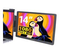 ELECROW Dual Portable Monitor Laptop Screen Extender, 14-inch PC Monitor FHD 1920 x 1080 CrowView Second Screen Dual Monitor for Laptop Compatible with 13''- 16.5 '' Laptops