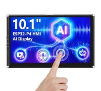 ELECROW ESP32 Display 1024x600, 10.1 Inch HMI ESP32-P4 IPS Touch Screen, Support AI Speech Interaction, ESP32-P4 Dual-Core Processor, Up to 400MHz, Compatible with Arduino, ESP-IDF (Without Camera)
