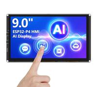 ELECROW ESP32 Display 1024x600, 9 Inch HMI ESP32-P4 IPS Touch Screen, Support AI Speech Interaction, ESP32-P4 Dual-Core Processor, Up to 400MHz, Compatible with Arduino, ESP-IDF, LVGL (Without Camera)