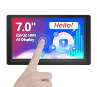 ELECROW ESP32 Display 800×480, 7" HMI ESP32 IPS Touch Screen with Acrylic Case, Support AI Speech Interaction, 32-Bit LX7 Dual-Core Processor, Up to 240MHz, Compatible with Arduino, ESP-IDF, LVGL
