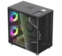 Elecrow Mini PC Case for Jetson Orin Nano: Aluminum Case with 1.3" OLED Display, 3 Cooling Fans, RTC, Full Port Access, Compact All-in-One Enclosure (Pitower Gen 1)