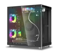 Elecrow Mini PC Case for Jetson Orin Nano - Aluminum Case with 3 Cooling Fans, 1.3" OLED Display, PCIe M.2 NVMe SSD 2230/2242/2260/2280 Support, RTC, Full Port Access, Compact All-in-One Enclosure