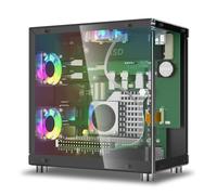 Elecrow Mini PC Case for Raspberry Pi 5: Aluminum Case with 3 Cooling Fans, 1.3" OLED Display, PCIe M.2 NVMe SSD 2230/2242/2260/2280 Support, RTC, Full Port Access, Compact (Pitower Gen 1)