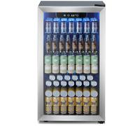 Electactic - 130 Can Mini Fridge for Beverages, 3.2 Cubic Feet Refrigerator for Soda Wine Beer Digital Temperature Control Cooler for Home Bedroom Bar RV