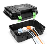 (Electic box only) Desiretech Weatherproof Outdoor Electric Box with Extension Lead- Large