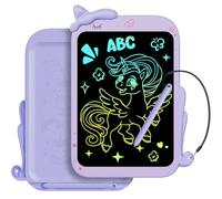 Electight 10 inch LCD Writing Tablet, Toy Doodle Board Drawing Pad, Erasable & Lock Function, Portable Educational Learning Gifts for Girls Boys Toddlers,Purple