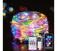 Electight 10M Rechargeable Fairy Lights RGB Smart IC, 1800mAh Battery
