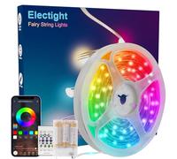 Electight 10M RGB Smart IC Fairy String Lights Multicolor [APP&Remote Control],Multi-Modes Dimmable, Battery Operated&USB Powered, Waterproof Christmas Halloween Light,for Outdoor, Indoor Deco