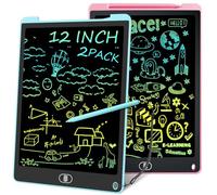 Electight 12 Inch 2 Pack LCD Drawing Tablet Kids Colorful Writing Pad, Writing Boards, Reusable Drawing Board Toddler Preschool Educational Toys Gifts for Kids 2 3 4 5 6 7 Year Old Boys Girls