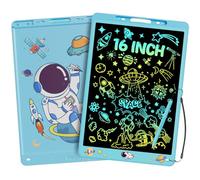 Electight 16 Inch LCD Writing Board, Light Up Colorful Screen Doodle Board, Toddler Educational Toys for 3-9 Years Old Boys Girls, Reusable Kids Drawing Pad, Birthday Christmas Toys Gifts(Blue)
