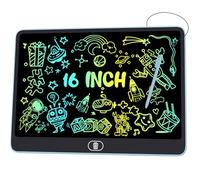Electight 16 Inch Light Up LCD Writing Tablet, Colorful Doodle Scribbler Pad with Lock & Delete Function, Writing Board for Kids Age 3-9 Year Old Girls Boys, Learning Gift & Educational Toys - Blue