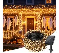 Electight Halloween Solar Fairy Lights Outdoor, 20m 200LED, Warm Yellow | Solar Powered String Lights, 8 Modes, IP65 Waterproof, for Halloween Tree, Patio, Garden, Yard, Home, Party, Christmas