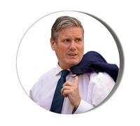 Election 2024 - KEIR STARMER Holding Jacket - 6 x 70mm (2.7 inches) Stickers