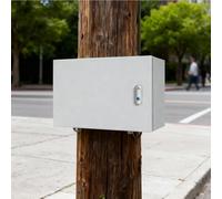 Electl Enclosure BoxColdRolled Steel Lockable with Removable Mounting Plate Extended Length Project Box for Electronics Outdoor Use 60x50x25cm Ideal for Factories