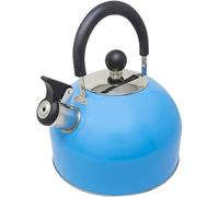 Electoys 2.5L Whistling Kettle for Gas Hob - Stainless Steel Tea Pot with Heat Resistant Handle - Kettle for Kitchen Home Camping Hiking Indoor & Outdoor - for Gas Stove Electric Stove - Blue