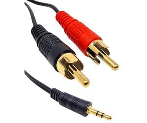 Electoys 3.5mm to 2RCA Cable RCA to AUX Cable Audio Output Adapter AUX to RCA Stereo Splitter 3.5mm to Phono Compatible with Smartphone Speakers Tablet HDTV - 0.5M/1.2m/1.5m/2m/3m/5m/10m/15m/20m