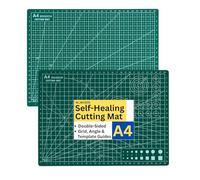 Electoys A4 Cutting Mat - Professional Sewing Mat 220 x 300mm - Non-Slip Self-Healing with Precision Marking Guides - Ideal for Paper, Card & Crafts - Essential DIY Workshop Hobby Tool