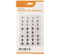 Electoys AG Alkaline Button Cell Batteries | Long-Lasting Coin Battery Pack | Multi-Size Cells for Car Key Remotes, Calculators, Watches, TV Remotes, Electronic Organizers | Assorted | Pack of 30