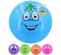 Electoys Football For Kids | Summer Kids Football Toys | Foot Ball Fruity Smelly 10" Large | Garden Games Holiday Outdoor Fun | Swimming Pool Ball | Water Bouncing Beach Balls | Assorted | 1 Pack