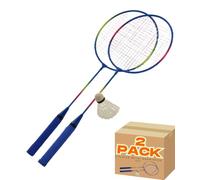 Electoys Garden Badminton Set | Kids Badminton Rackets Set of 2 with Shuttlecock | Outdoor Garden Games | Rackets For Kids | Beach Game | Childrens Summer Outdoor Game Fun Activity | 2 Pack
