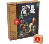 Electoys Glow in the Dark Science Kit for Kids Hands-On STEM Experiments Educational Activities with 12-Page Book Creativity Learning Set Exploration Pack - 4 Pack