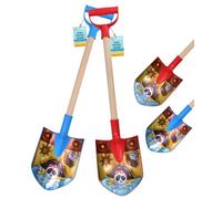 Electoys Kids Spade 52cm Pirate Design Plastic Shovel | Wood Shaft Beach Spades Sand Pit Accessories | Garden Digging Spade for Children | Soil Scoop Seaside Sandpit Toys for Kids | Assorted | 6 Pack