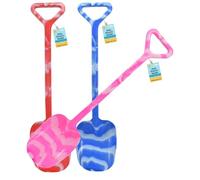 Electoys Kids Spade 56cm Plastic Shovel | Marble Design Beach Spades Sand Pit Accessories | Garden Digging Spade for Children | Soil Scoop Seaside Sandpit Toys for Kids | Assorted Colour | 4 Pack