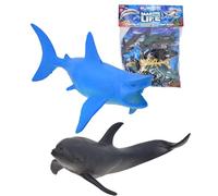 Electoys Marine Life Animal Figurine Toys Educational Set for Children 3 Years+ - Multi-Coloured Small Sea Creature Models Durable Plastic Imaginative Learning Toys - Marine Animal Pack 8 Pieces
