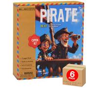 Electoys Pirate Dig Kit Science and Learning Kit for Kids Creative Educational Toys with 12 Page Book Hands-On Treasure Activity for Boys and Girls Adventure Themed Set Fun STEM Gift 6 Pack
