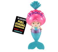 Electoys Pull String Swimming Mermaid Toy for Bath and Pool Vibrant Colours Mermaid Princess Water Play Floating Doll Fun for Kids Plastic Handheld Toy with Bright Tail for Children