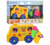 Electoys Sensory Toy Set for Ages 6 Months Plus Early Developmental Toddler Toys Bus with Keys Bright Colours Durable Plastic Easy Grasp Shape Buttons for Sound and Texture Multi Sensory Play