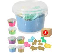 Electoys Squish & Stretch Sensory Toys Set Fish Frog Octopus Shape Collectible Figures Stress Relief Fidget Toys for Kids Bright Colours Fun Tactile Play Handheld Toys 6 Pack