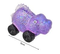 Electoys Squishy Stretchy Dinosaur Toy on Wheels Sensory Novelty Collectible for Kids Textured Gel Material Shimmery Colours Stress Relief Handheld Play Suitable Fun Collectable Dinosaurs 6 Pack