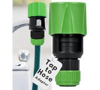 Electoys Tap Hose Connector Faucet - DIY Garden Watering Connector - Universal ABS Plastic Adapter for Kitchen & Basin Taps - Includes 2 Washers for Leak-Free Connection - Durable Gardening Gadget