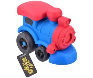 Electoys Toy Train for Toddlers 18 Months Plus Eco Wheels Range Blue Red Bio-Plastic Early Learning Childrens Handheld Imaginative Play Promotes Motor Skills Small Eco-Friendly Material Gift