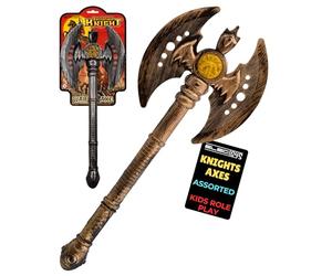 Electoys Toy War Axe for Children - Plastic Medieval Role Play Costume Accessory - Knight Battle Axe Prop for Imaginative Play and Themed Parties - Lightweight and Safe Battlefield Knight Toy -