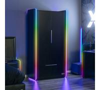Electra 2 Door Wardrobe with Drawer & App Controlled LED Lights