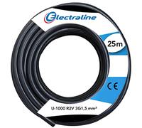 Electraline 20218278D Electrical Cable 1.5 mm² 3-Strand - 25 m