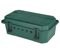 Electraline 300180 Waterproof Protective Box for Outdoor Electrical Connections Weatherproof IP54 with 5 Cable Outlets (from 7.5 mm to 12.4 mm), Dimensions 390 x 228 x 138 mm, Green, Empty X-Large