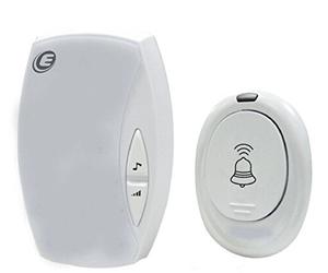 Electraline 59199 Wireless Doorbell with 10A Plug, 36 Programmable Melodies, White