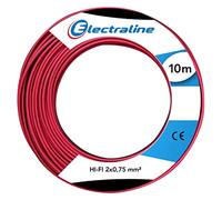Electraline 60137005D SpeakerHi-Fi Cable Reel Red/Black 10 Metres