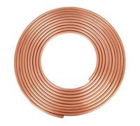 ELECTRAPICK Copper Tubing 3/8" OD x 21/64" ID x 10 Ft,T2 Pure Copper Tubes Soft Coil, Metal Round Seamless Pipe Tubing for Air Conditioning Refrigerator, Industry,DIY