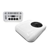 Electric 12V Parking Rooftop RV Air Conditioner 8800BTU DC Air Conditioner 12 volt ac unit for RV Motorhome Camper Van Boat Trailers (12V)