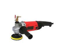 Electric 1400w Marble Granite Wet Stone Polisher Grinder Sander Hand Water Mill Variable Speed C/w 7 Pcs Polishing Pad