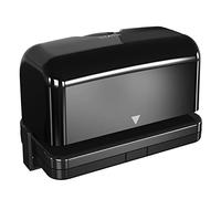Electric 2 Hole Punch,VEYETTE Black Hole Punch,Punches Up to of 12-15 Sheets Paper, AC or Battery