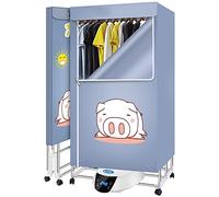 Electric, 2-Tier Folding 1500W Large Powerful Portable Indoor Heater Fast Drying with Remote Control