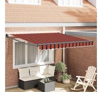 Electric 3x2.5m Balcony Awning - Weatherproof Retractable Patio Canopy with Cassette Design, Ideal for Outdoor Sun Protection, Electric Folding Arm System